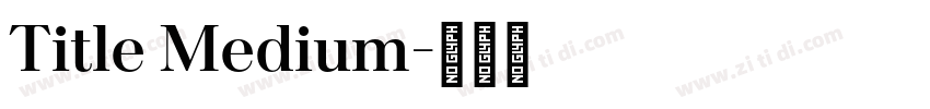 Title Medium字体转换